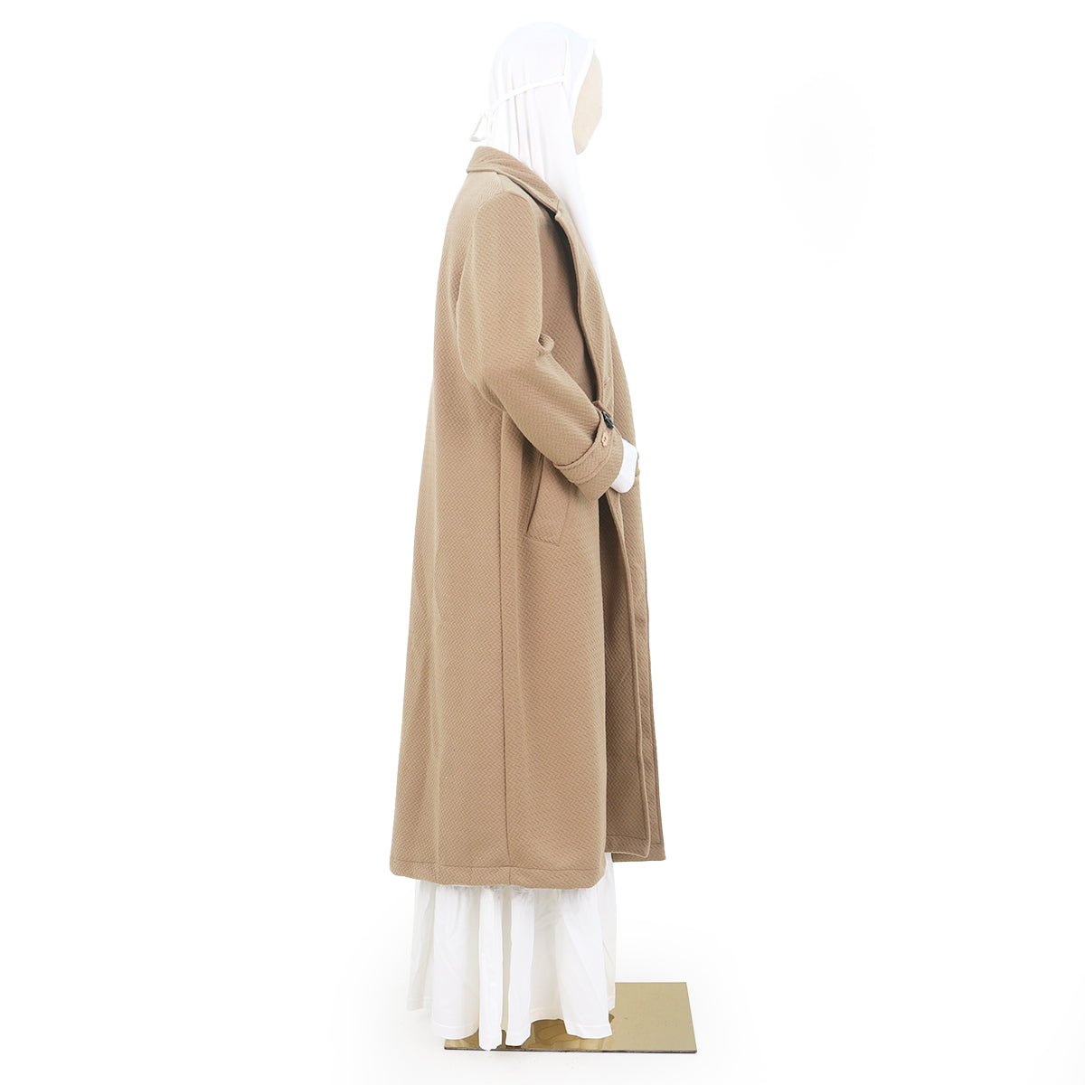 Hazeera Long Jacket - Mocca