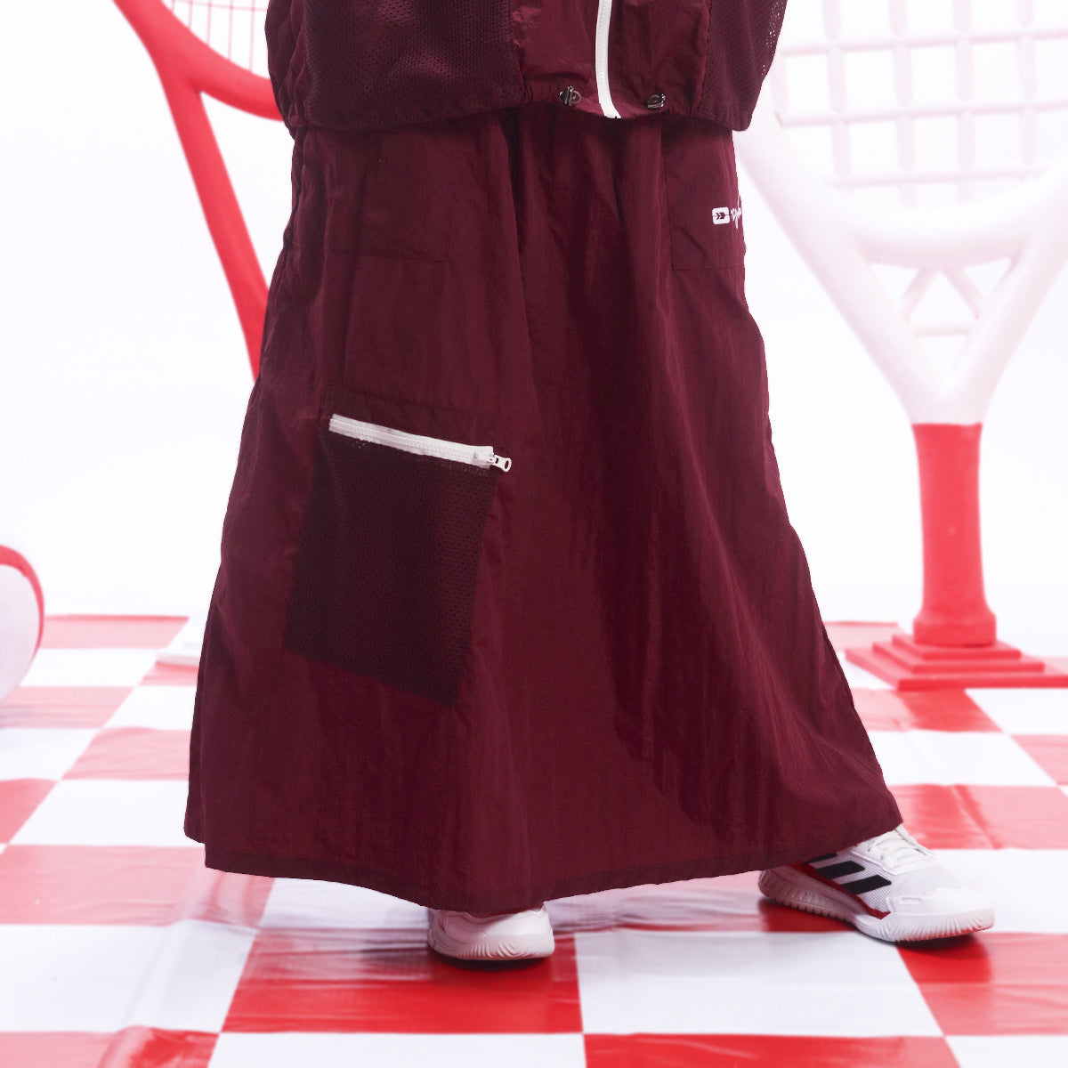 Hulaifah Skirt - Burgundy