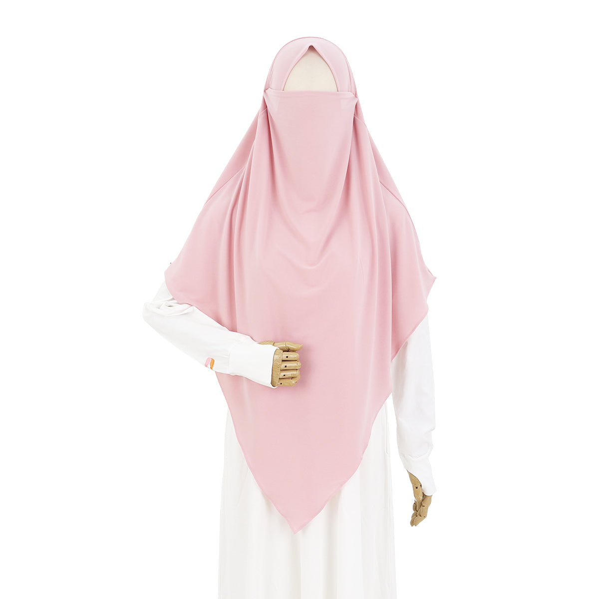 Husna French Khimar - Cloud Pink