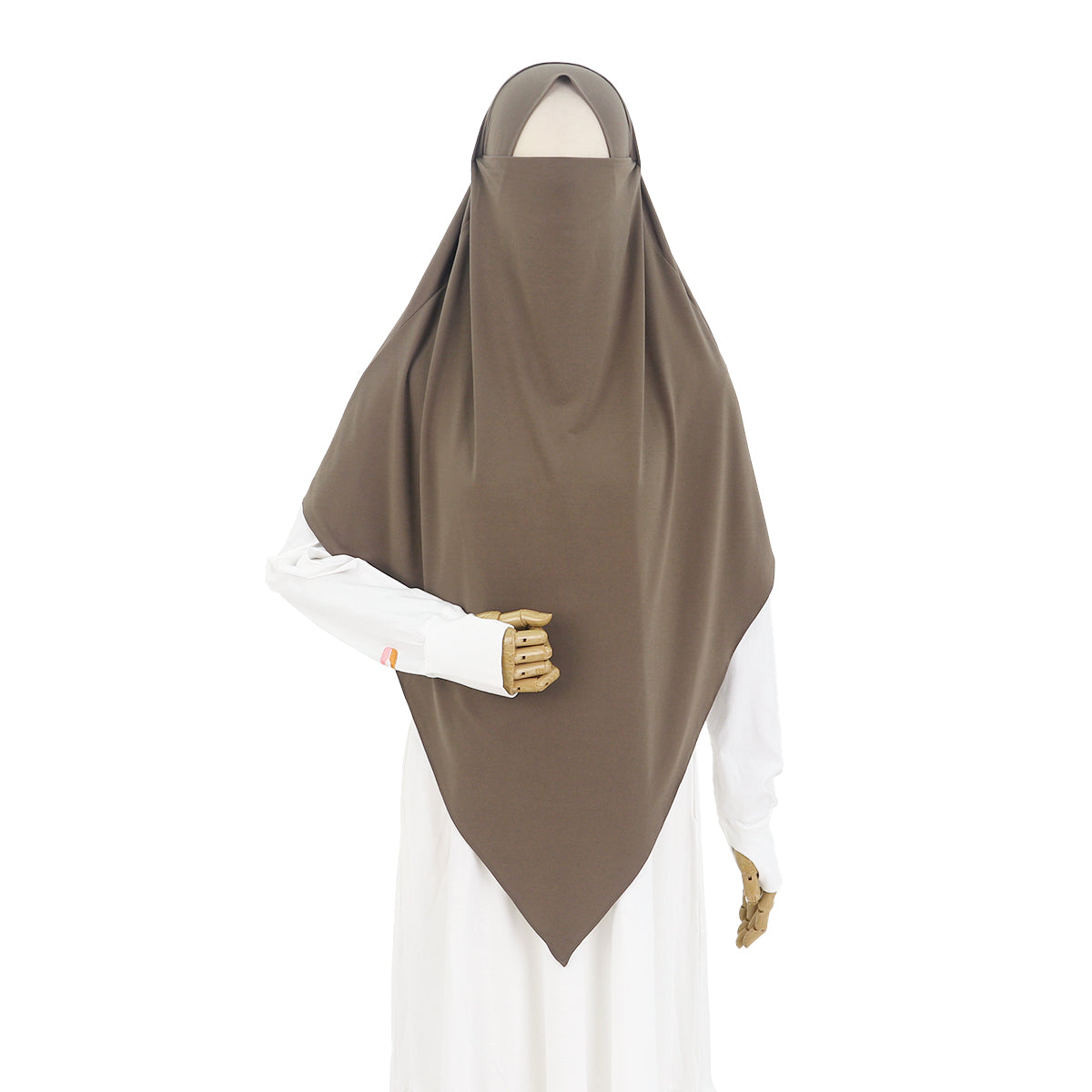 Husna French Khimar - Coffee Milk