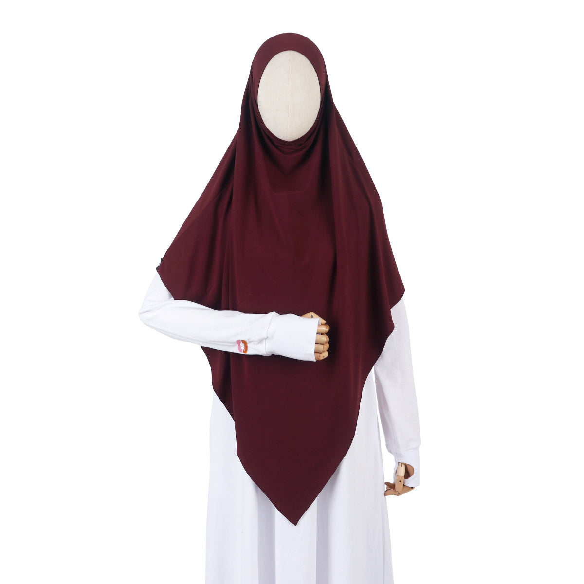 Husna French Khimar - Maroon