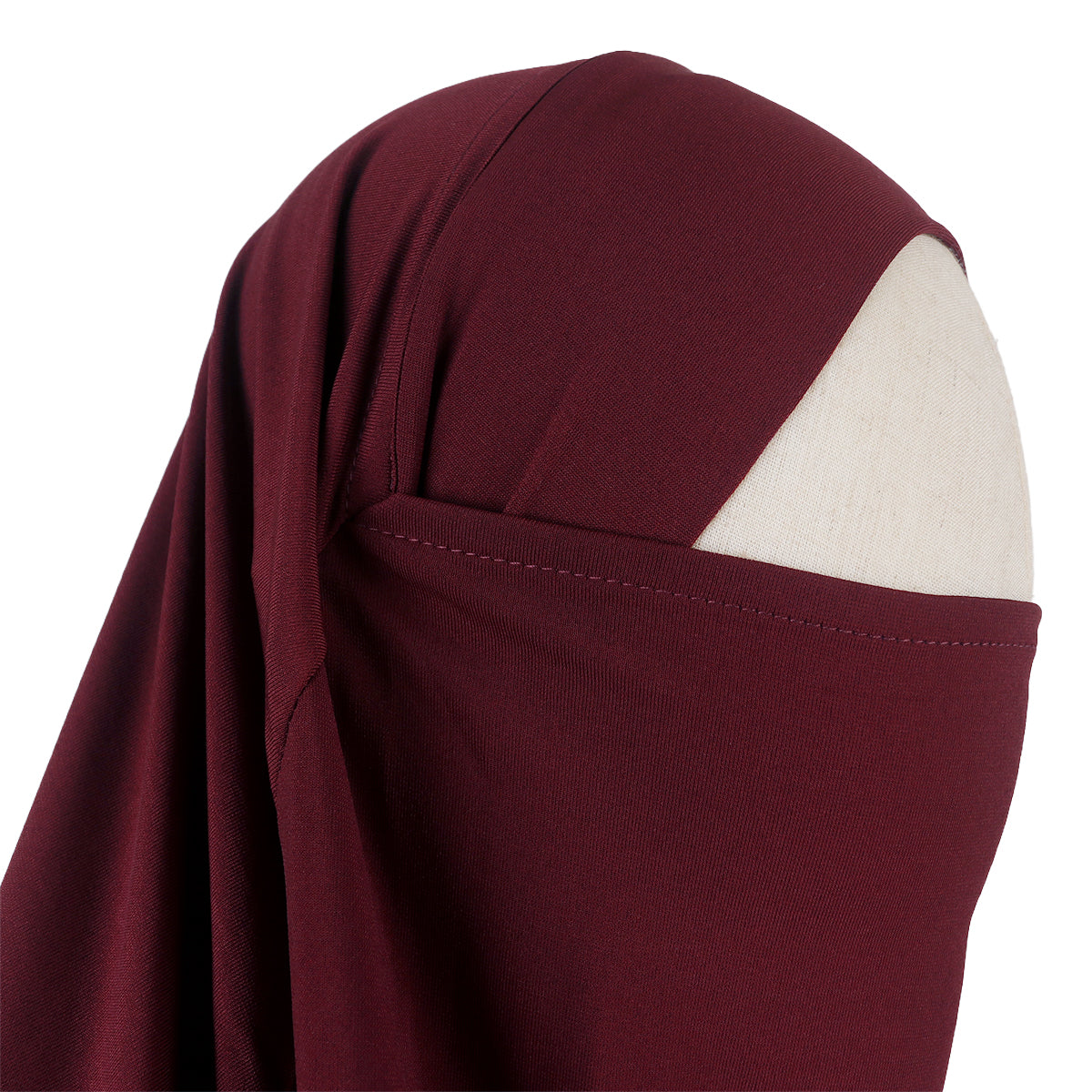 Husna French Khimar - Maroon