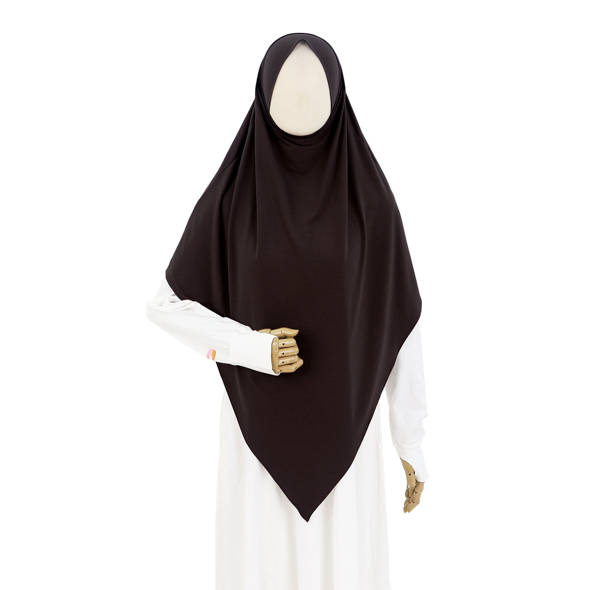 Husna French Khimar - Dark Brown