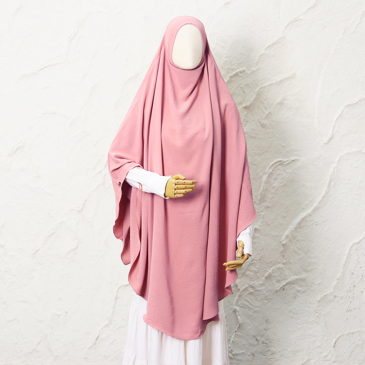 Jasmine French Khimar - Dusty Pink