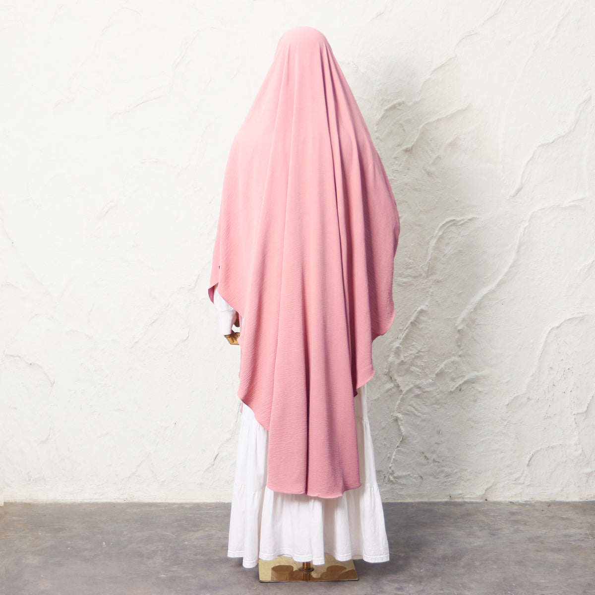 Jasmine French Khimar - Dusty Pink