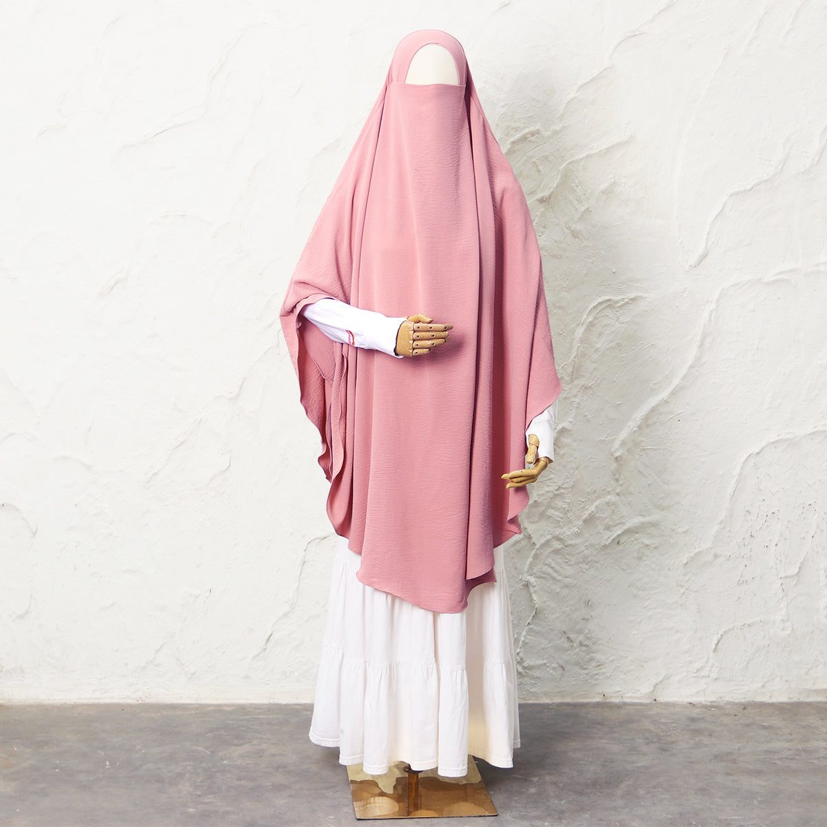 Jasmine French Khimar - Dusty Pink