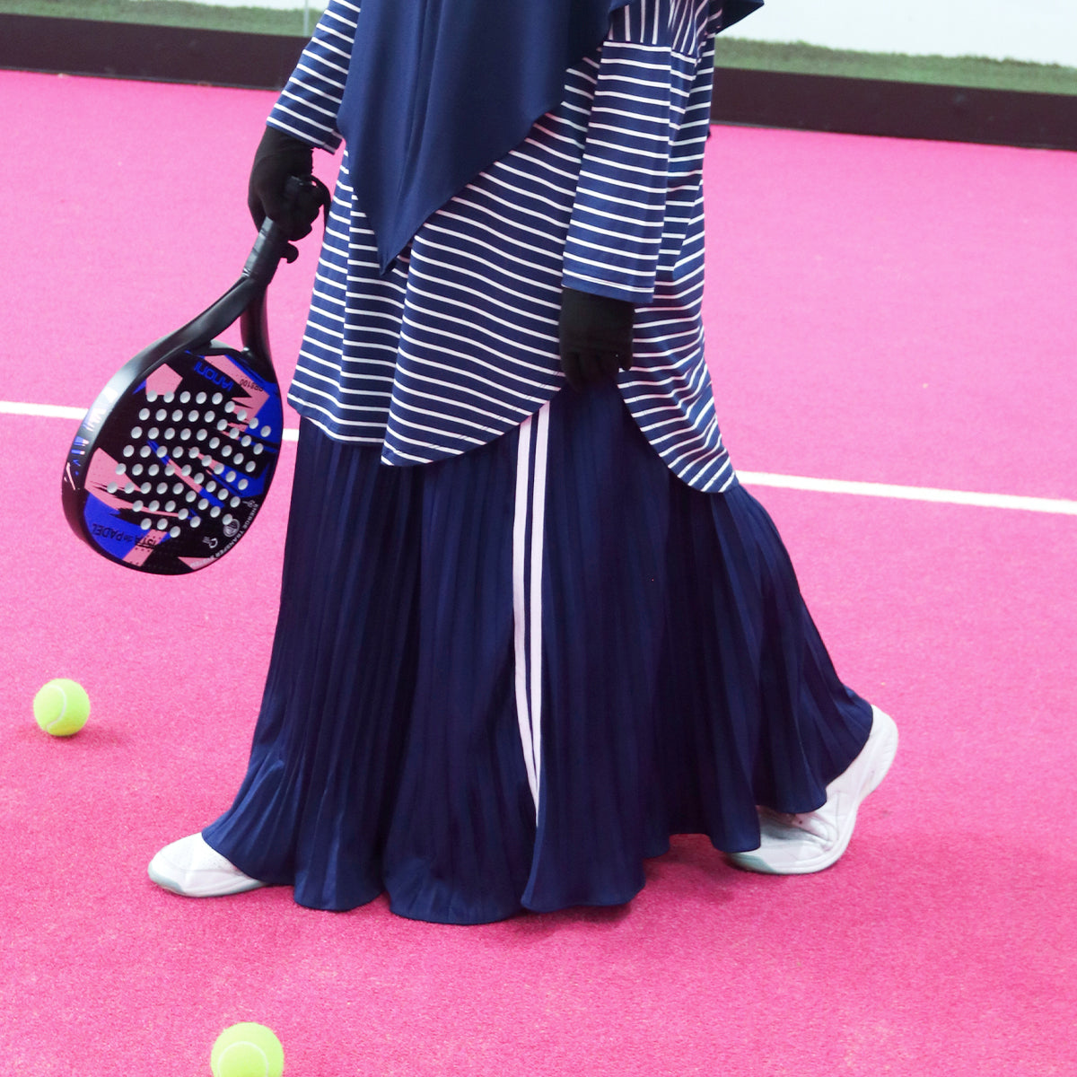 Keira Pleats Skirt - Navy