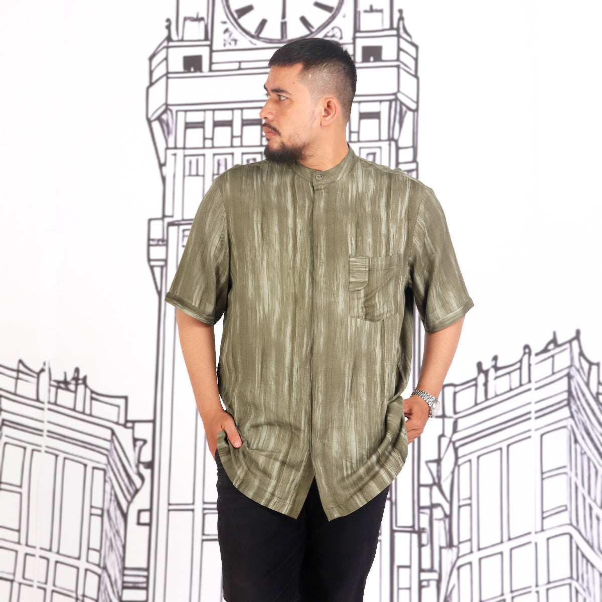 Miftah Kurta - Olive