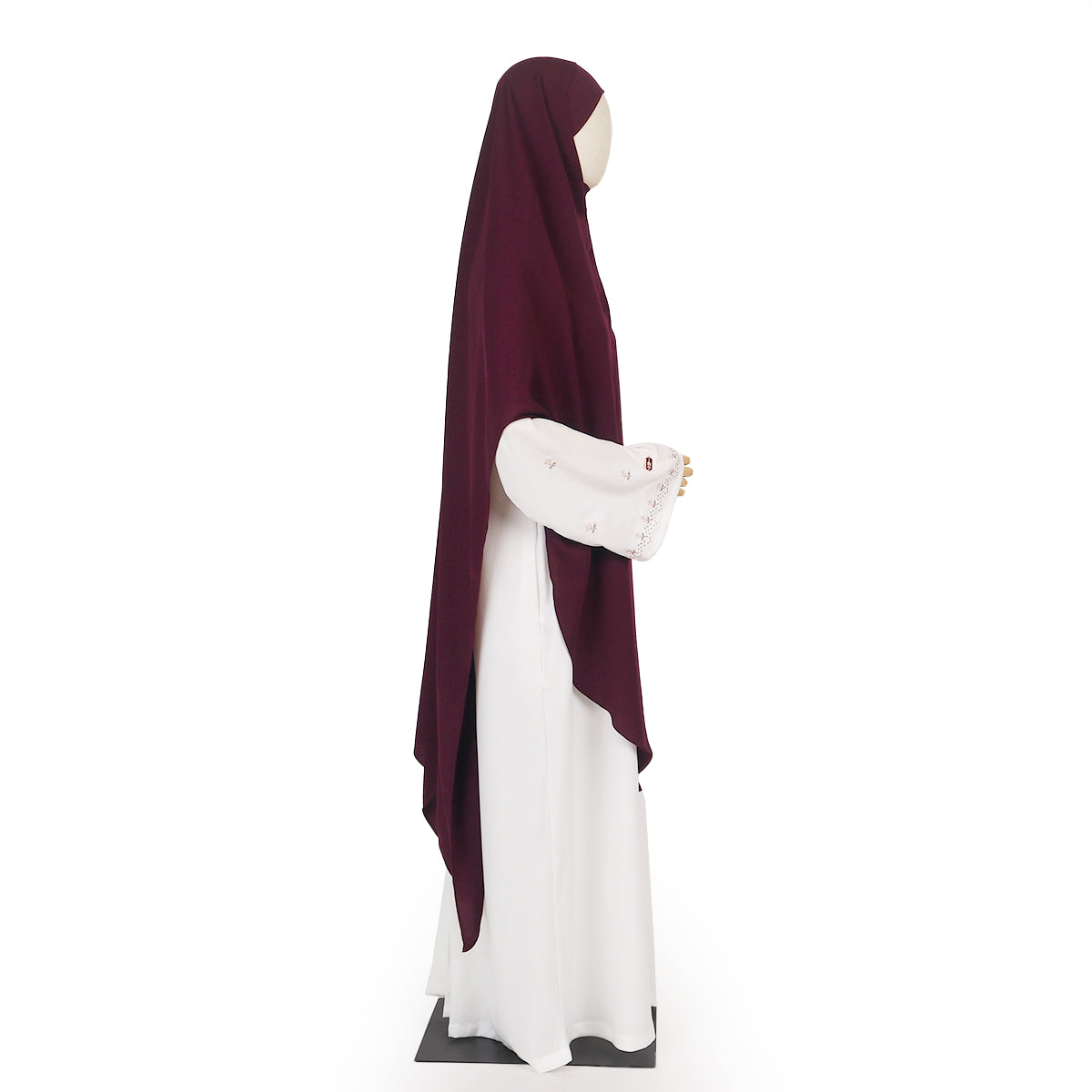 Nadia Khimar Bandana - Burgundy