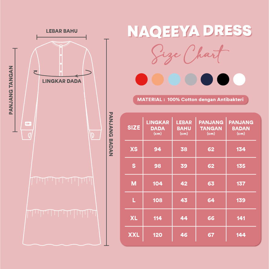 Naqeeya Dress - Navy
