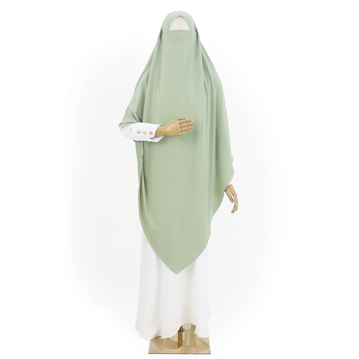 Syakila French Khimar - Sage Green