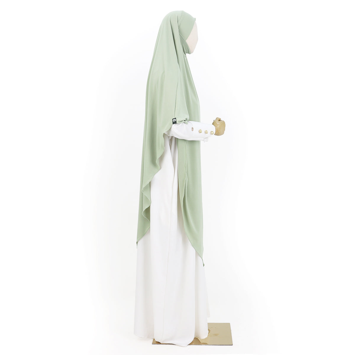 Syakila French Khimar - Sage Green