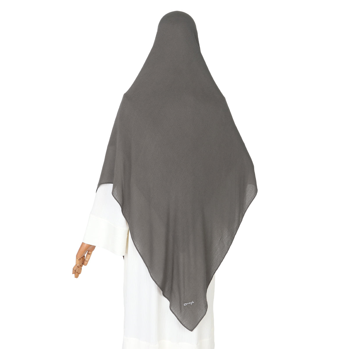Tiana Viscose Square Instan - Choco Grey
