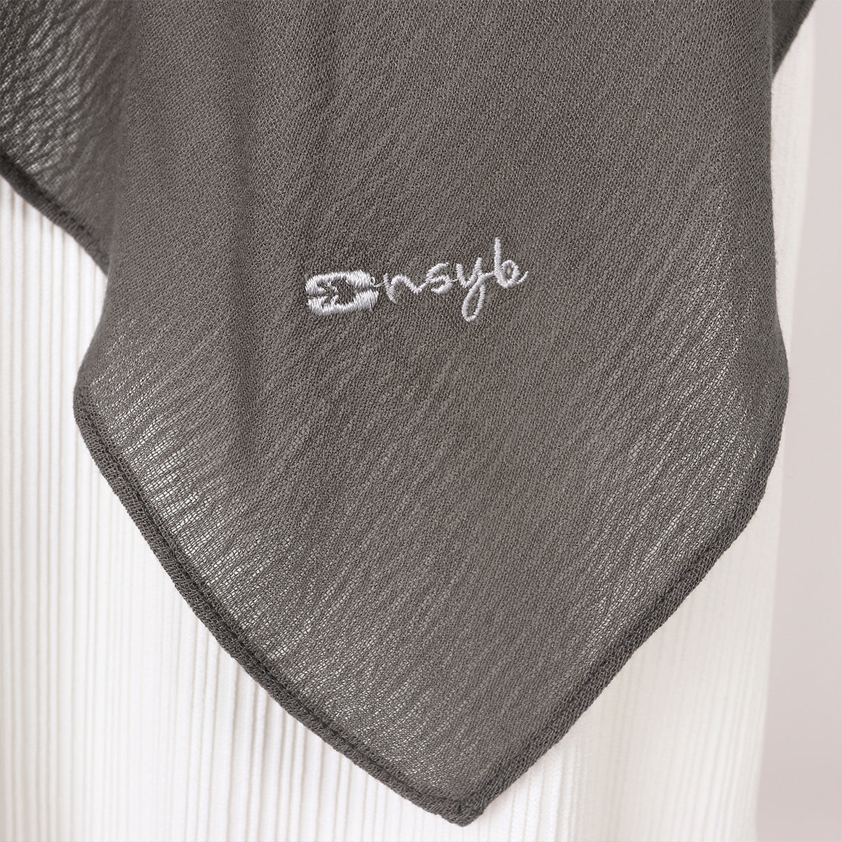 Tiana Viscose Square Instan - Choco Grey