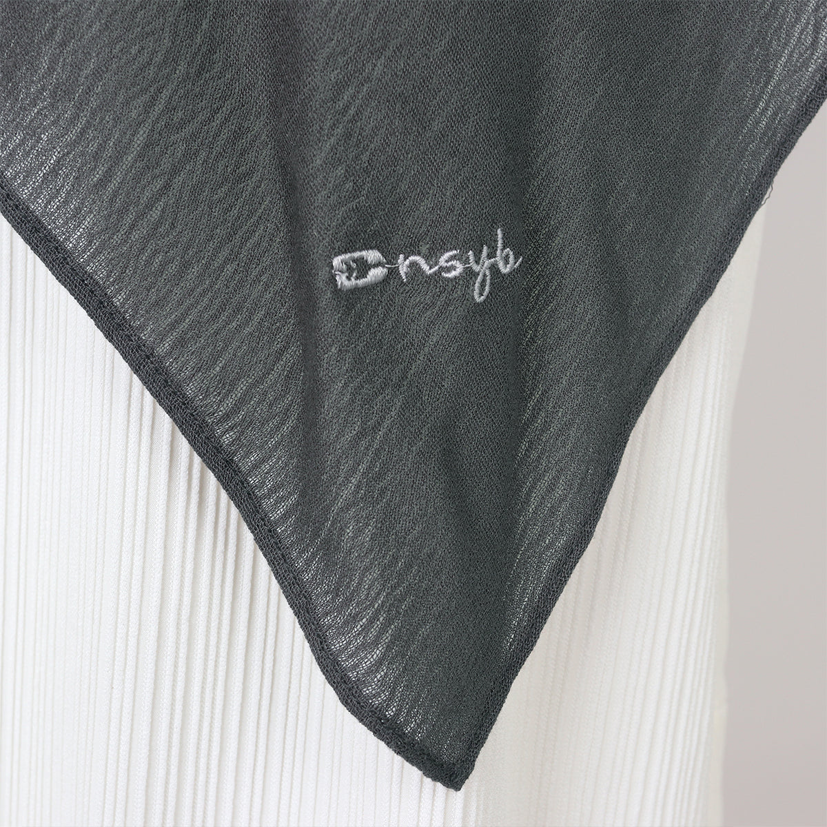 Tiana Viscose Square Instan - Dark Shadow