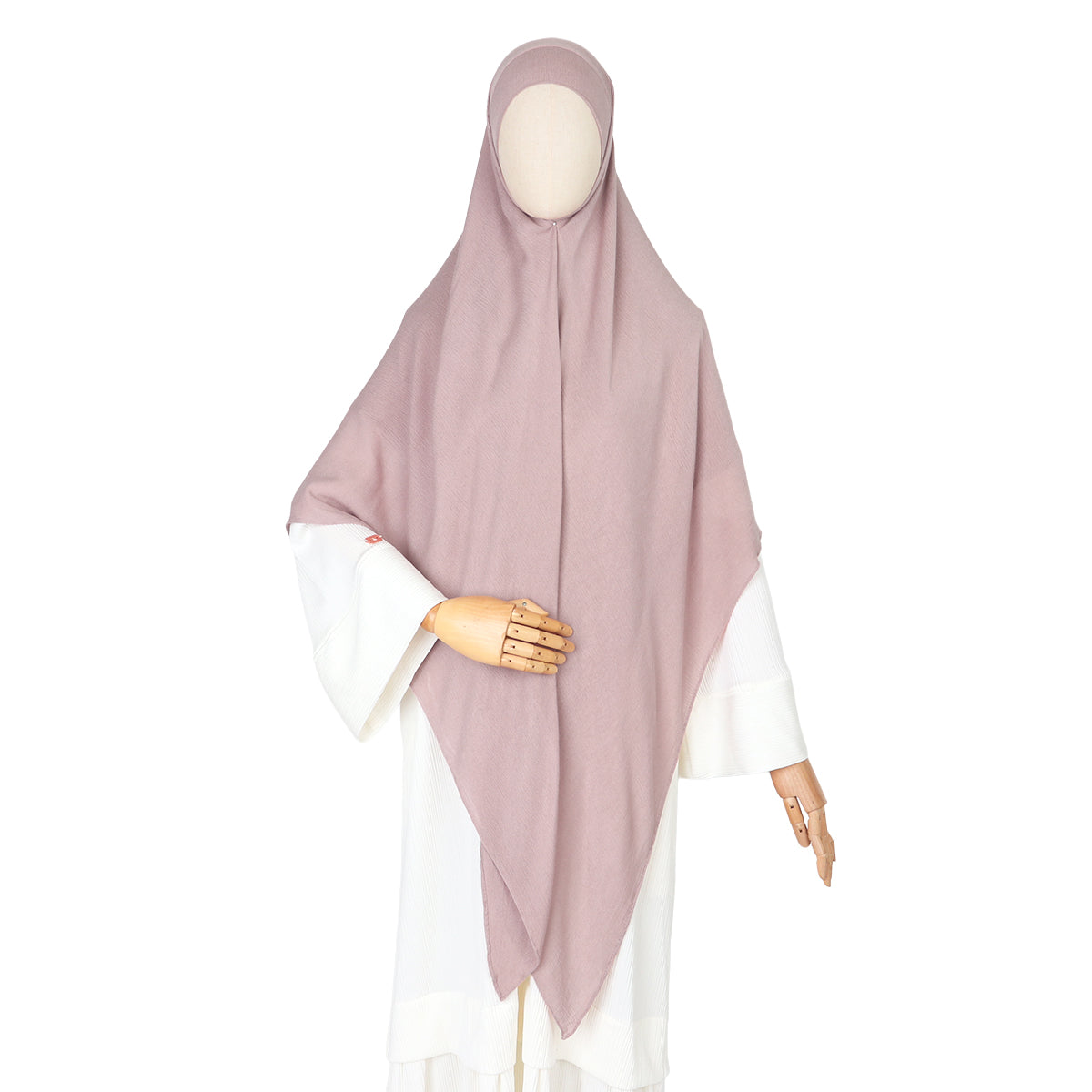 Tiana Viscose Square Instan - Dusty Pink