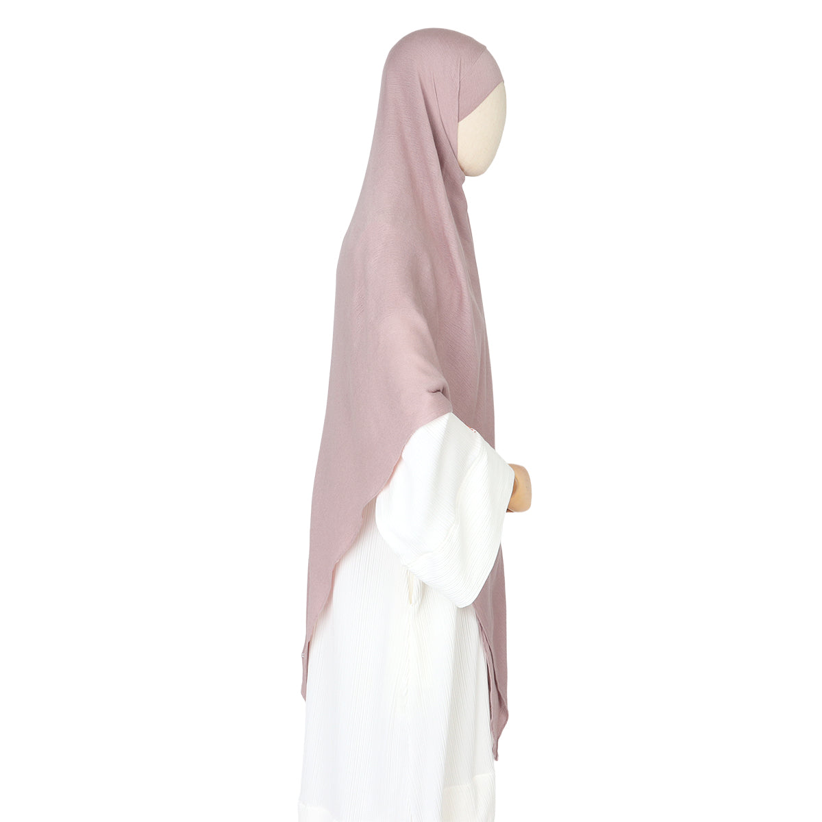 Tiana Viscose Square Instan - Dusty Pink