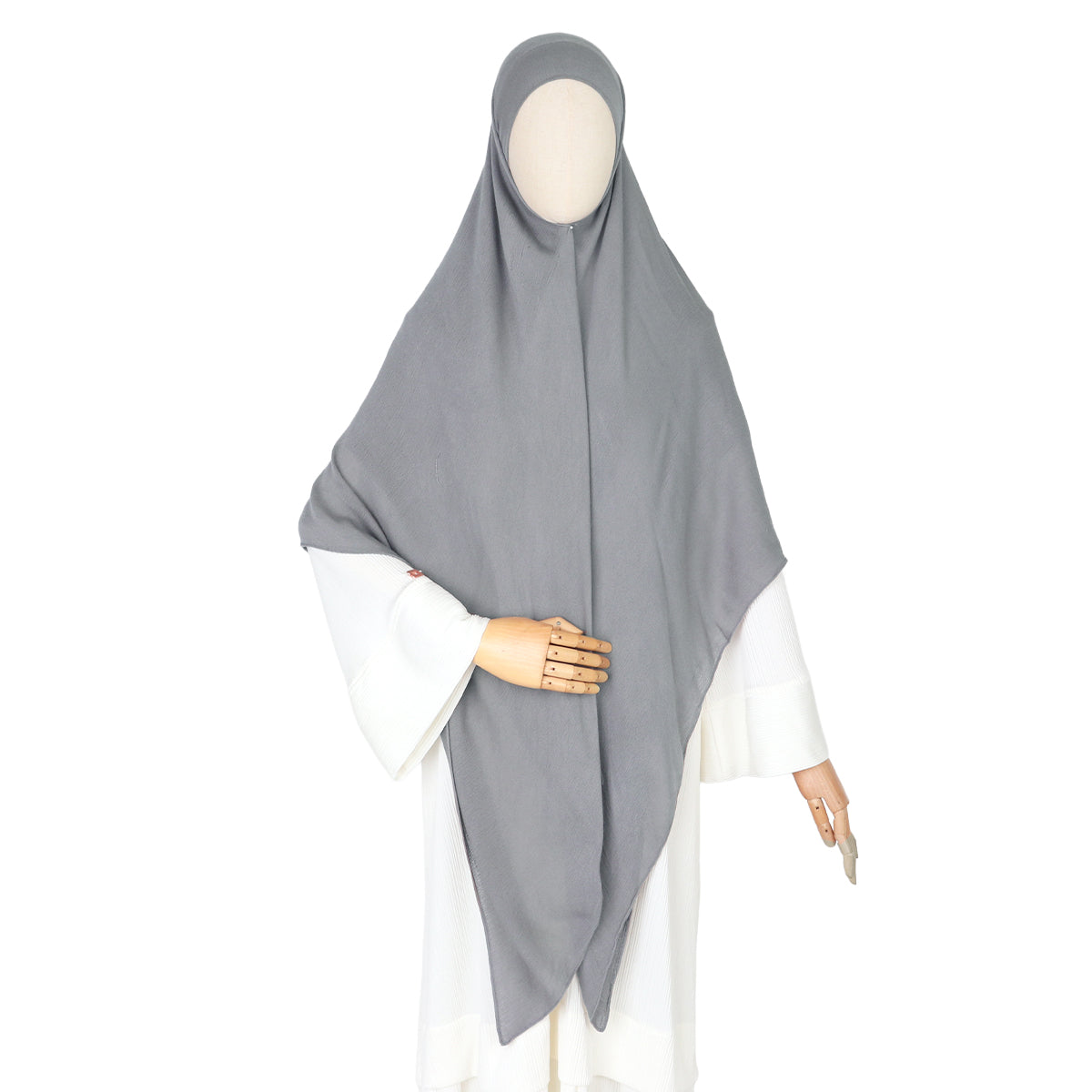 Tiana Viscose Square Instan - Neutral Grey