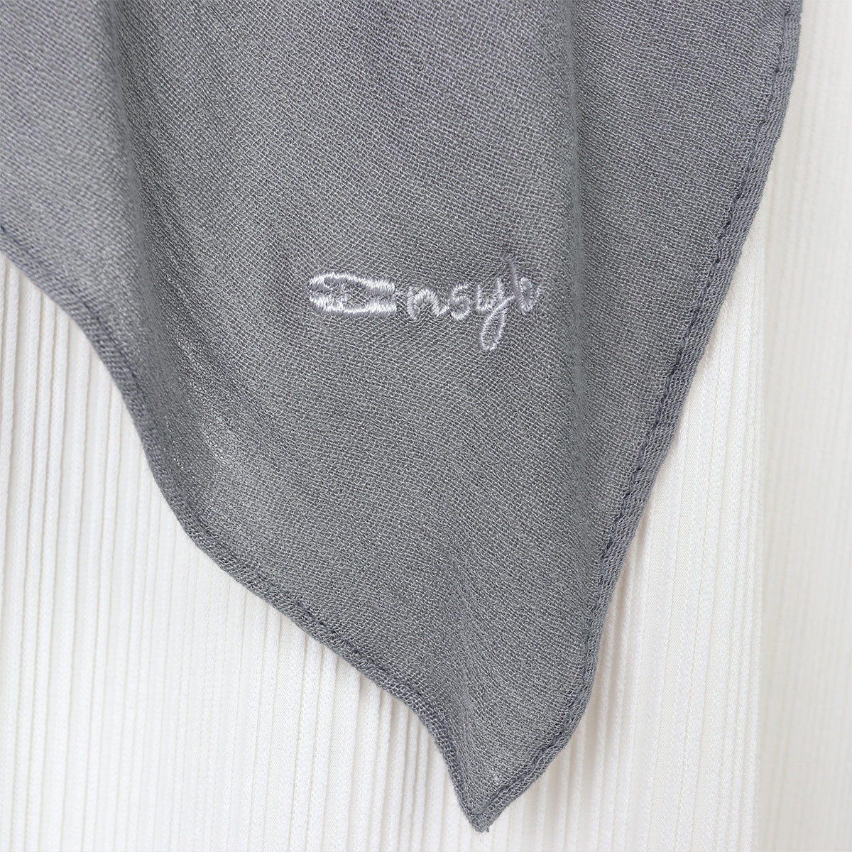 Tiana Viscose Square Instan - Neutral Grey