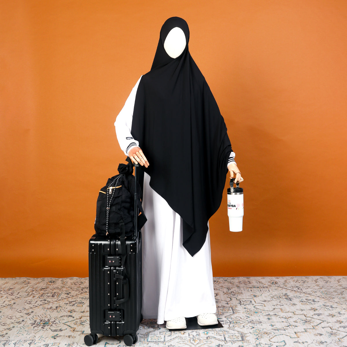 Tsurayya Pashmina Bandana - Black