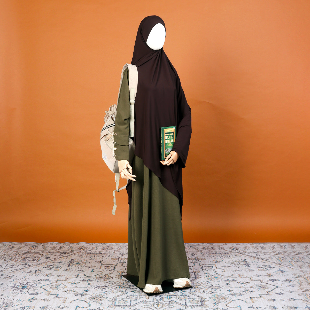 Tsurayya Pashmina Bandana - Dark Brown