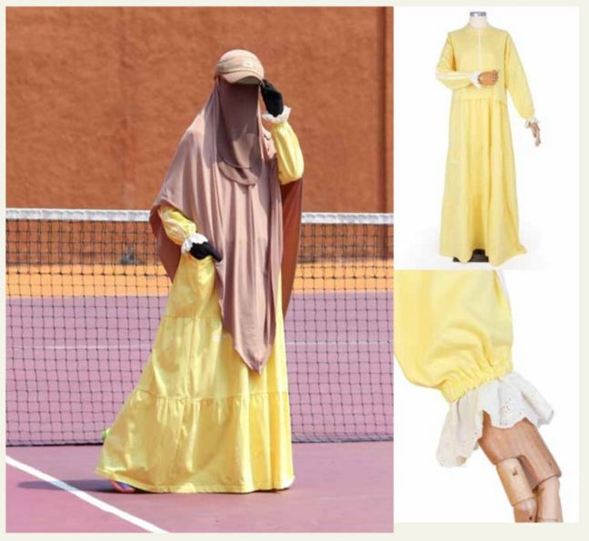 Sabeeyah Dress - Butter Yellow
