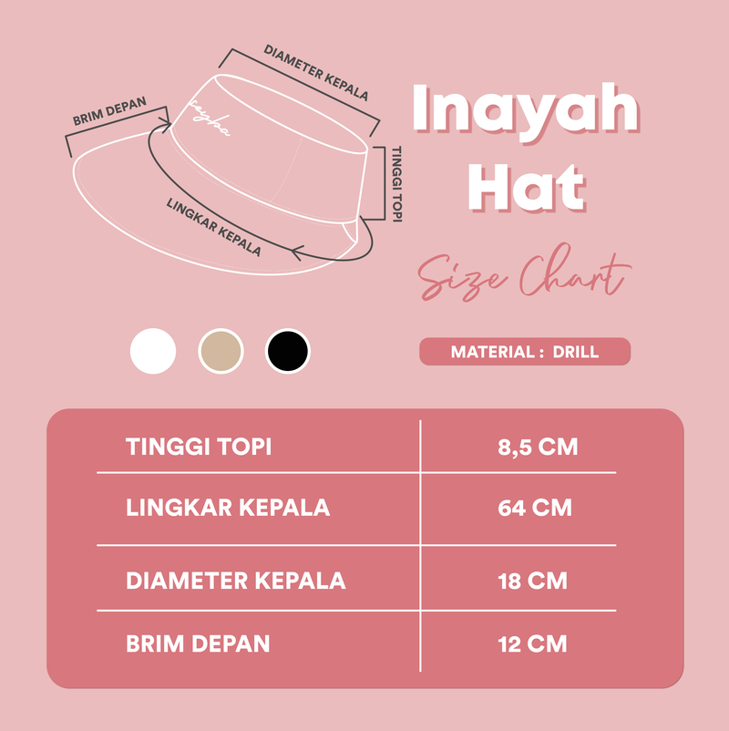 Inayah Hat - Pale Khaki