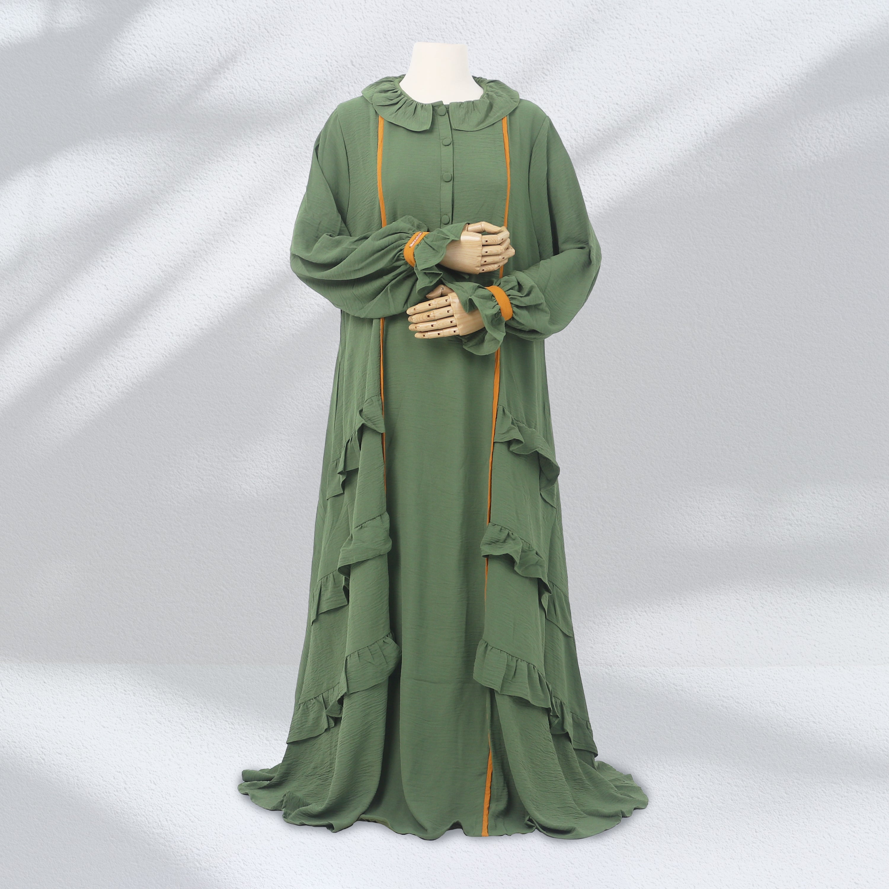 Veeya Dress Set - Olive